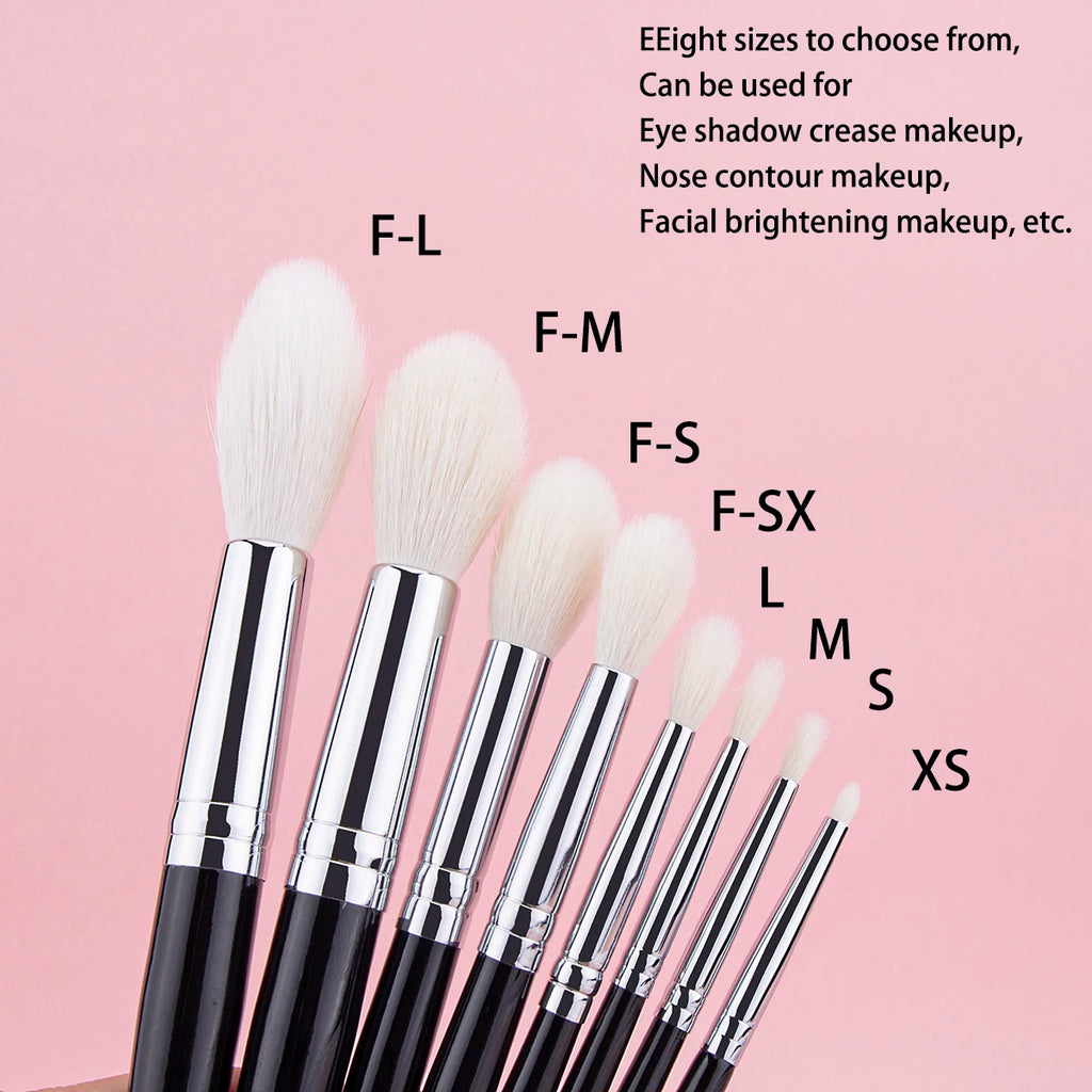 Highlighter Brush Eyeshadow Crease Brush Contour Crease Highlighter Sculpting Makeup Brushes 100% Goat Hair Tapered Beauty Tool
