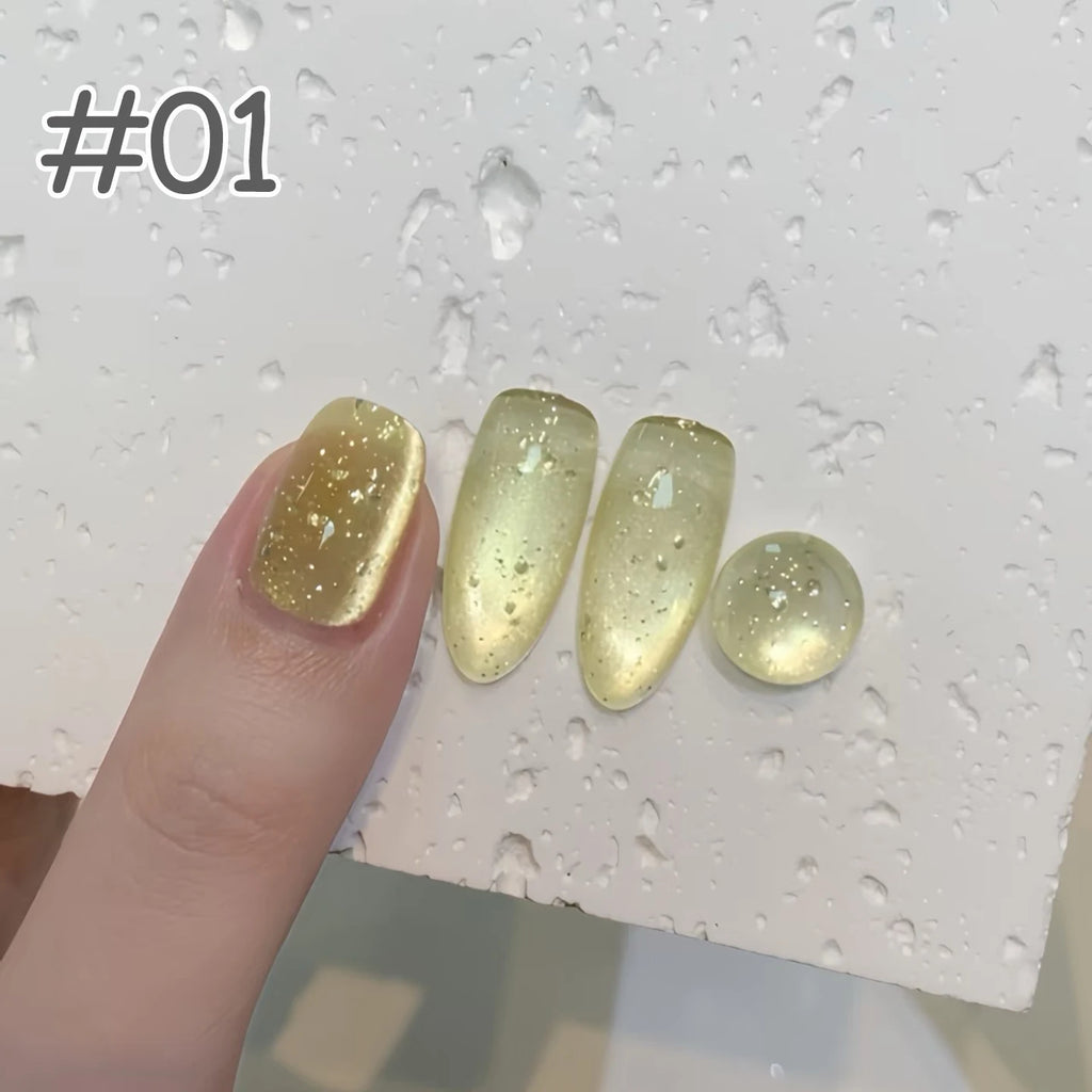12ML 1-6PCS Popular Winter Internet Celebrity Hot-selling Northern Lights Cat Eye Magnet Gel Nail Polish Nail Art Nail Supplies
