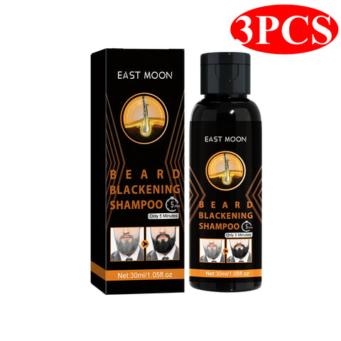 Ginger Hair Blackening Shampoo White/Grey Back To Black Travel Long Lasting Coloring Hair Beard Washing Dying Shampoo