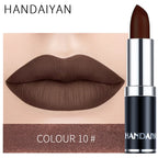 HANDAIYAN 12-color matte velvet lipstick long-lasting waterproof non-stick cup does not fall color lipstick lipstick