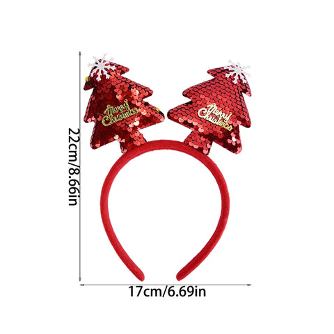 Christmas Headband Kids Adult Santa Claus Elk Xmax Tree Hair Accessories Photo Props Christmas Decoration 2025 New Year Gifts