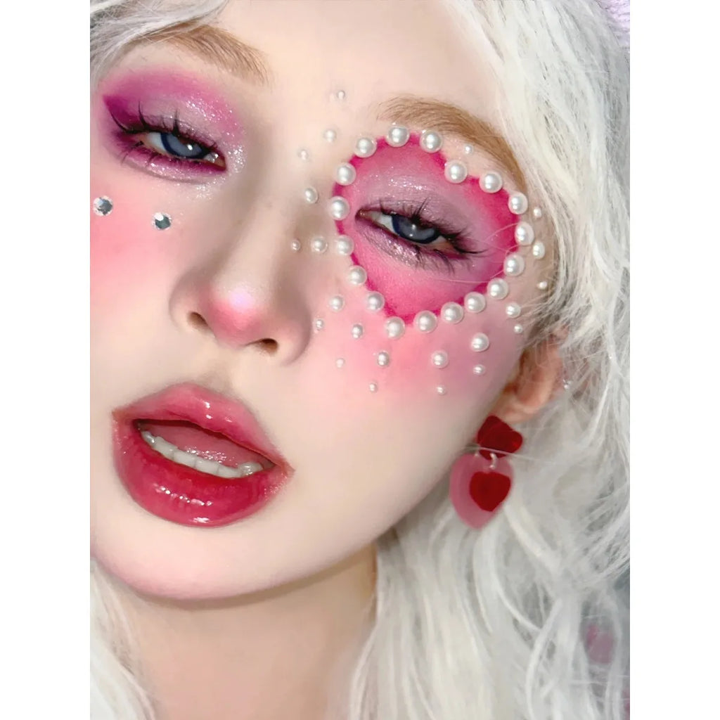 DIKALU Korean heart-shaped 20-color eyeshadow palette matte pearlescent pink purple Sweetheart GIRL party makeup