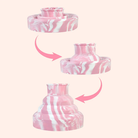 Foldable Silicone Hair Dryer Diffuser - Portable Collapsible Design, Universal Fit for Blow Dryers