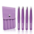 Professional Stainless Steel Tweezers Tips Eyelash Extension & Microblading Kit for Eyebrow Shaping Eyelash Grafting Tweezers