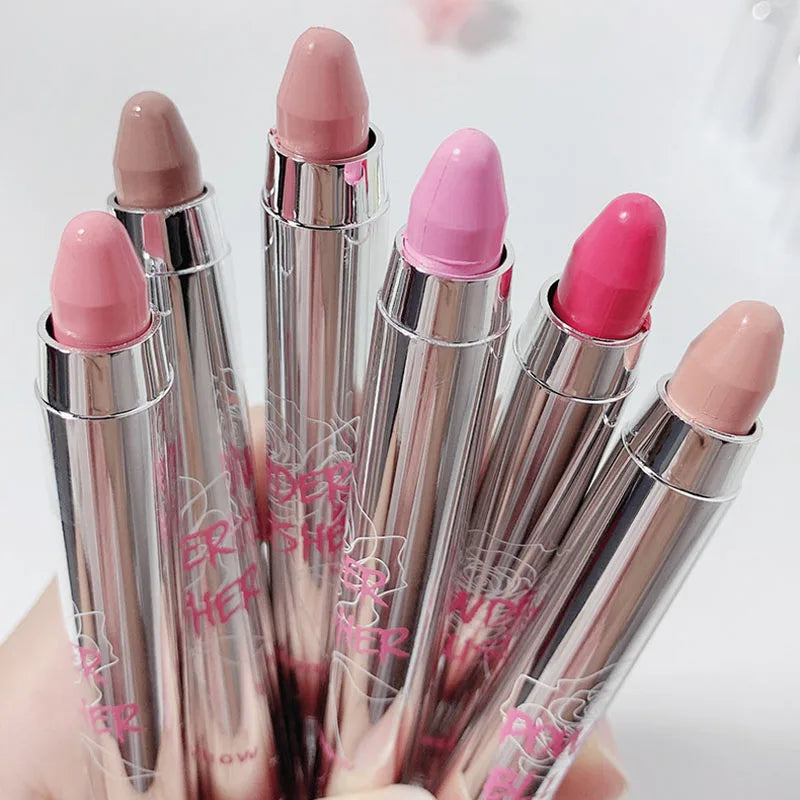 Pink Blush Pencil Shadow Pen Facial Cheek Expanding & Shrinking Color Rouge Cream Blush Sweet Cool Girl Style Korea Makeup Stick
