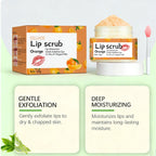 Strawberry Lip Scrub Gentle Repair Chapped Lips Deep Moisturizing Nourishing Improve Dryness Honey Orange Lip Care Exfoliator
