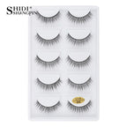 3/5 Pairs Hot Sale Natural Long 3D Mink Lashes Soft Short Faux Cils Handmade Fake Lashes Makeup Tool Eyelash Extension Maquiagem