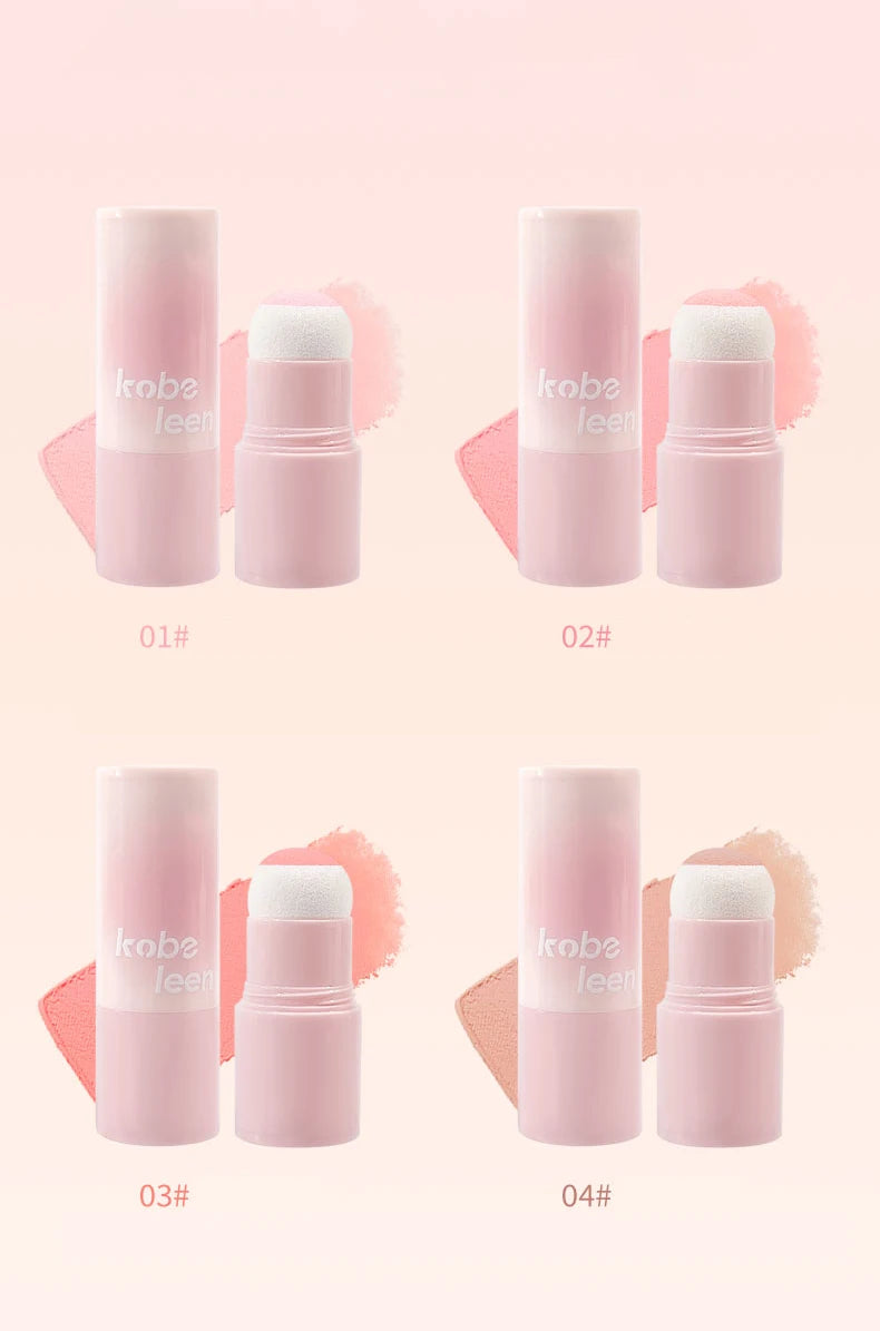 Double-ended Blush Stick Soft Face Brightening Contouring Shadow Blusher Powder Peach Pink Cheek Tint Korean Makeup Cosmetics