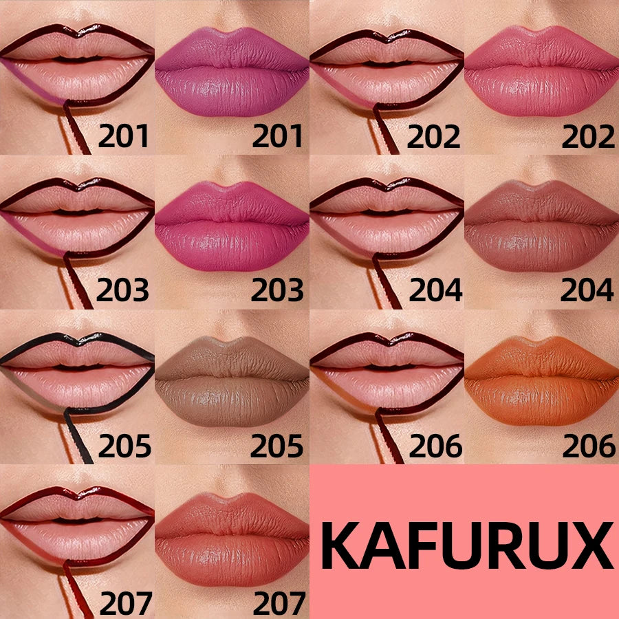 7 Colors Waterproof Peel off Lip Stain Reveal Long Lasting Pink Red Rose Matte Lip Liner Gloss High Pigment Lip Tint Makeup Gift