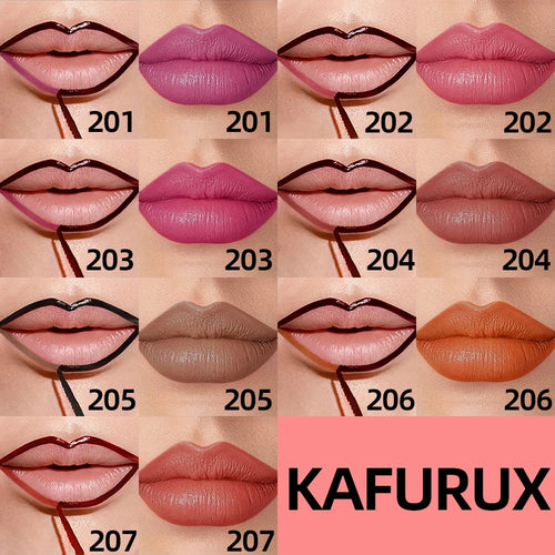 7 Colors Waterproof Peel off Lip Stain Reveal Long Lasting Pink Red Rose Matte Lip Liner Gloss High Pigment Lip Tint Makeup Gift