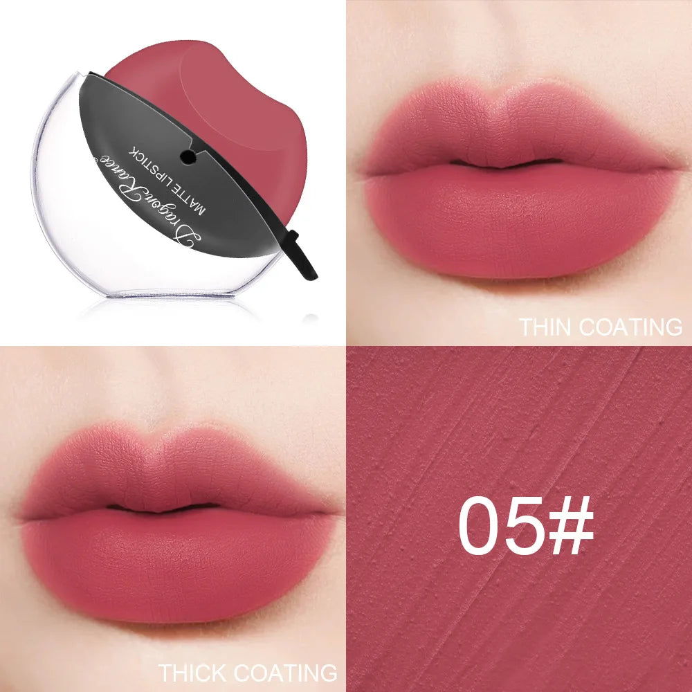 Dragon Ranee Matte Velvet Mist Lipstick Designed for Lazy People Lip Shape Lip Gloss Long Lasting Easy To Color Beauty Makeup