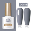 BORN PRETTY 10ml Gel Nail Polish Gel 130 Colors Semi Permanent Solid Nail Gel Varnish Soak Off UV Gel for Base Top Coat