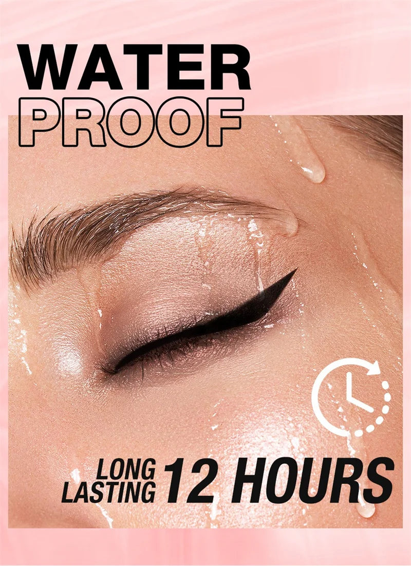 Waterproof Eyeliner Gel Pencil Gold Brown Lying Silkworm Pen Soft Easy Wear High Pigment Matte Eyeliner Lasting Shiny Eye Makeup