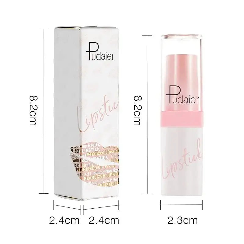 Shimmery Diamond Lipstick 10 Shades Waterproof Glittery Non Transfer Red Lip Tint Smooth Long Wear Pearly Lipstick
