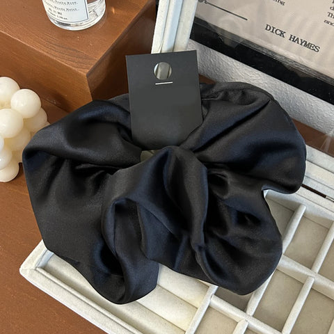 Korean Fashion Big Scrunchies For Girls Pink White Hairties For Bun Hairstyle Hair Bands Hair Accessories For Women Headwear