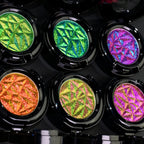CHARMACY Multichrome Glitter Eyeshadow Set with Primer Long-lasting High Chrome Pigment Eye Shadow Cosmetic Makeup for Women