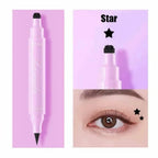 Black Eyeliner Stamp Triangle Dual-ended Liquid Eyeliner Waterproof Sweat-proof Quick Dry Eyeliner Makeup Seal Tool Cosmetics