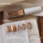 Kanui Metal Gradient Nail Polish - New Quick-Dry Ultra-Shiny Gold & Silver Mirror Finish Gradient Polish