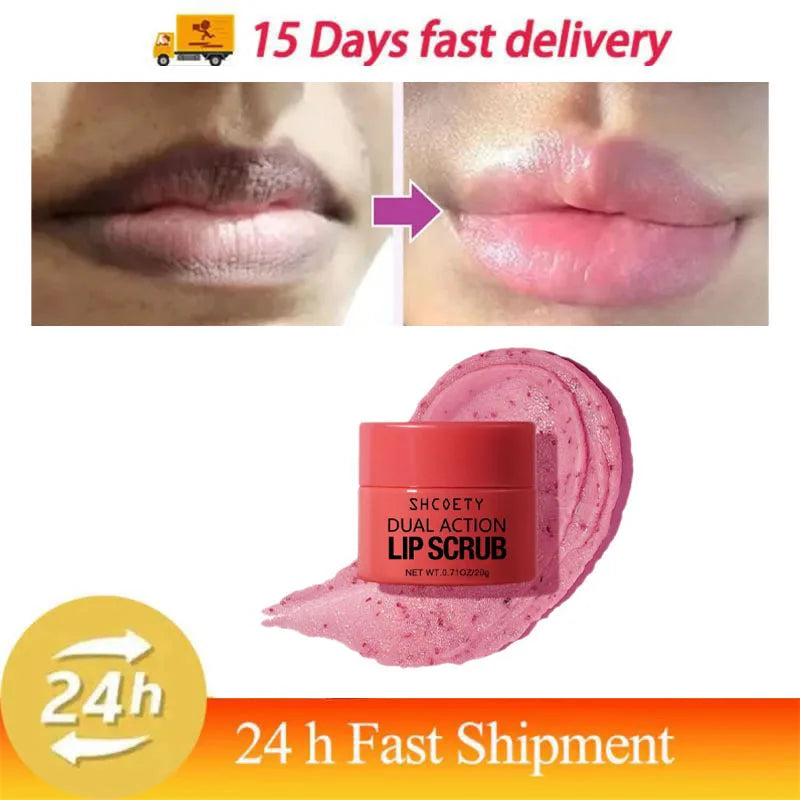 Remove Dark Lip Scrub Fast Lightening Pink Lip Exfoliating Fade Lip Line Dead Skin Moisturizer Korean Care Products Beauty Healt
