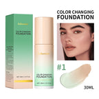 Lakerain Magic Color Changing Foundation Liquid Long Lasting Hydrating lightweight Base Makeup High Coverage Effective Concealer