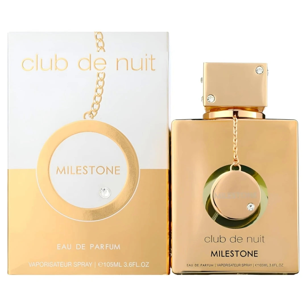 Club De Nuit Milestone Unisex Eau de Parfum Spray - Captivating Floral Woody Musk Fragrance with Bergamot