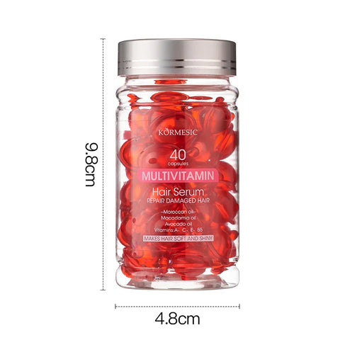 Moroccan Agam Vitamin Oil Hair Care Essence Damaged Nutrition Repair Hair Splitting Improvement Treatment Products 40 Capsules