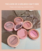 HerorangeHR402 Serbuk Serbuk Monokrom Kalis Air Panjang Tahan Lama Plat Peach Orange Kabus Lembut Lembut Matte Semulajadi Blush