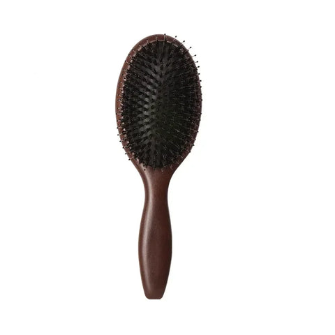 Wood Massage Hair Brush Comb For Hair Hairbrush Dry Wet Detangle Wood Combs Women Hair Beauty Care Paddle Cushion Massage Brush