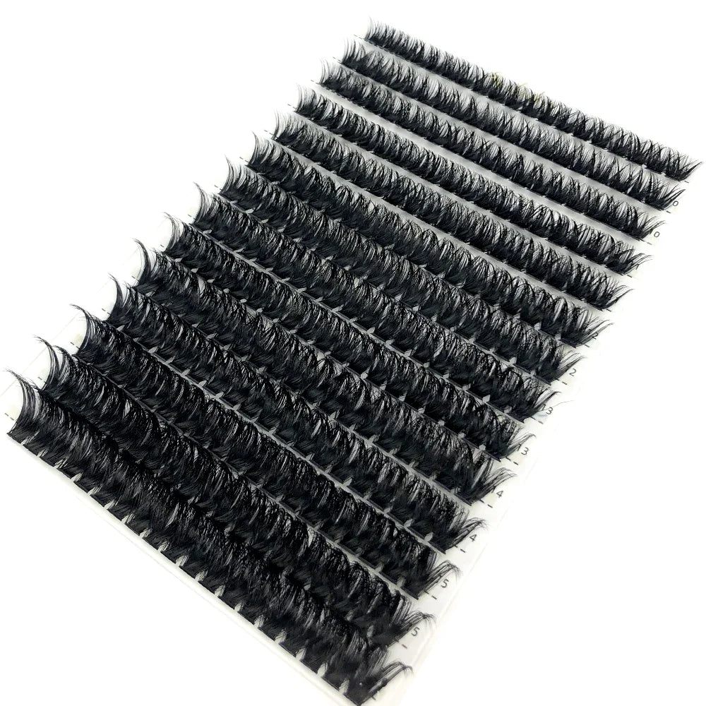 60D/80D Mink Eyelashes 100/280 Bundles Natural Eyelash extension 3D Russia Volume Individual Eyelash Cluster Makeup Tools Lashes