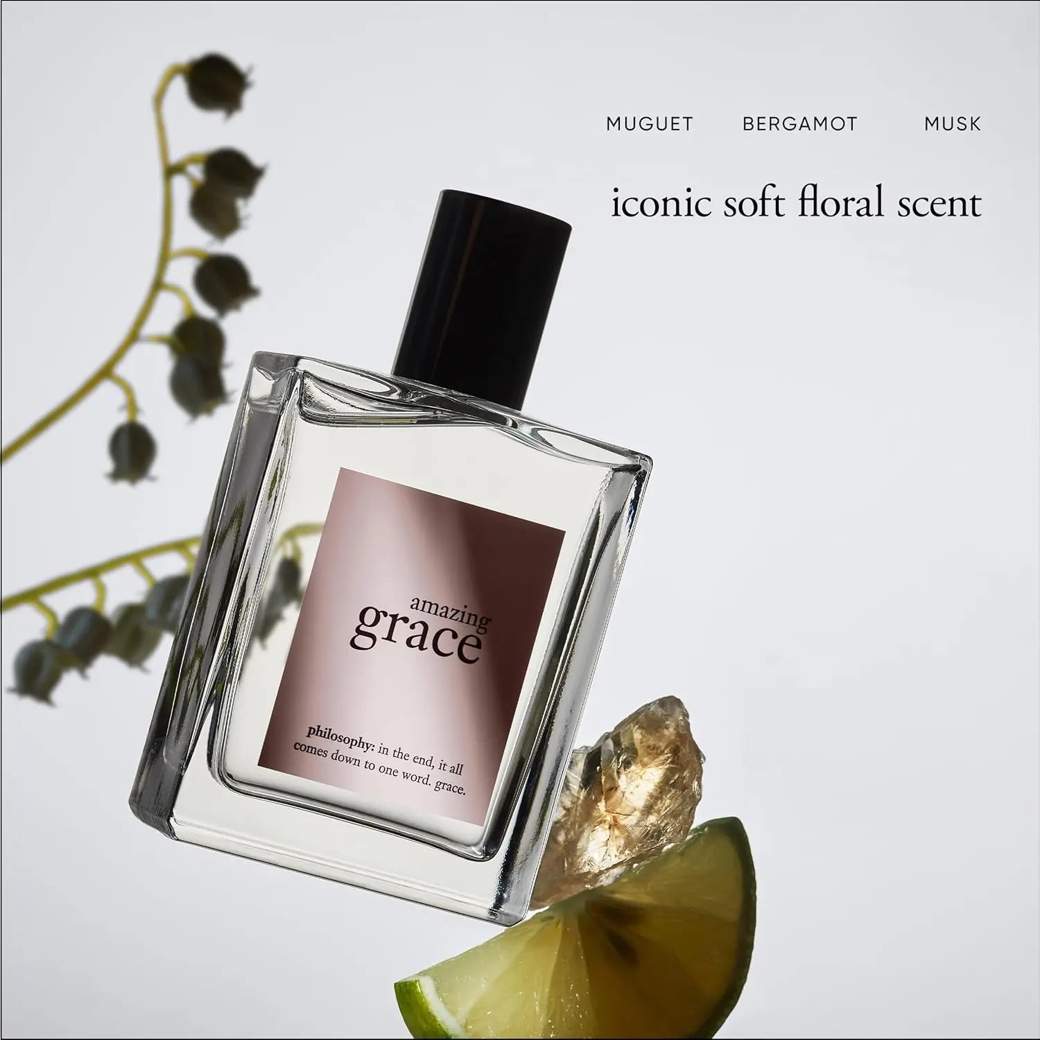 philosophy amazing grace eau de toilette - clean & floral women's perfume - with notes of bergamot, muguet & musk - long lasting