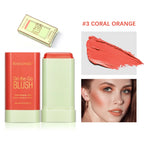 Tinted Mositure Blush Stick Face Pink Cream Cheek Blusher Cosmetics 3 in 1 Makeup Tubes used on lips eyes cheeks