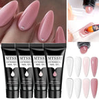 Mtssii 17PCS/Set 20ml Nail Extension Gel Set Builder UV Gel for Nails With 6W UV LED Lamp Nail Extension Tools Kit For Beginner