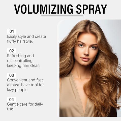 Fluffy Volumizing Hair Spray Non-greasy Quick-Drying Wash Free Increase Volume Styling Modeling Hairdressing Hair Shaping Spray