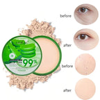 99% Aloe Vera Softening Powder Waterproof Moisturizing Concealer Foundation Fixed Make Up Oil Control Facial Brighten Cosmetics