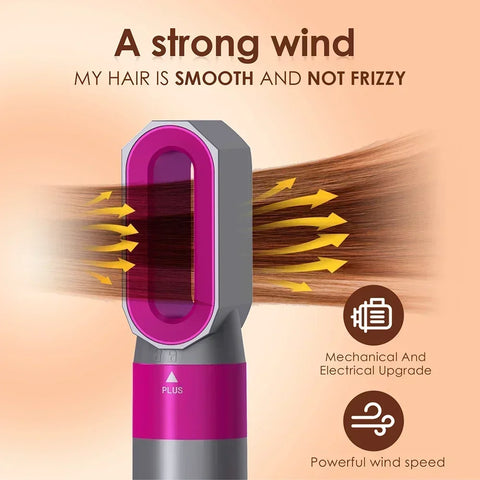 5 in 1 Multifunctional hair dryer Straightener Curling iron Curling iron with brush Hot air comb Styling set