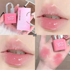 Gege Bear Lockheart Sweet Color Water-Gloss Lip Gloss-Vibrant Colors, Easy to Apply with Non-Long-Lasting Hydration