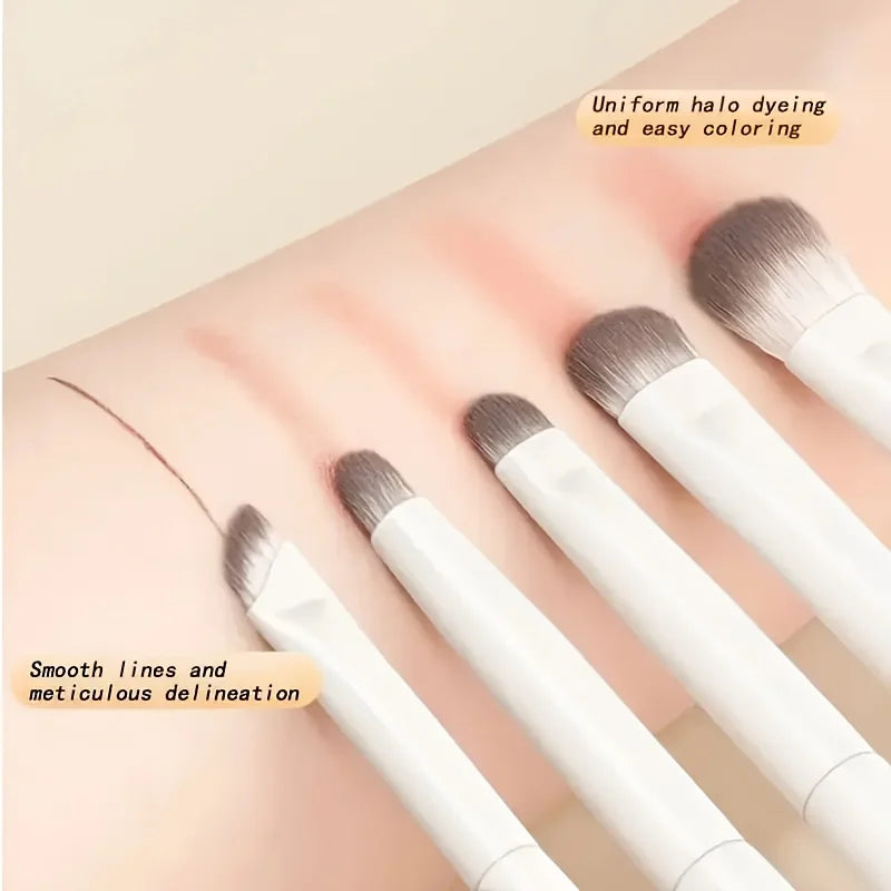 5-Piece Eye Makeup Brush Set Perfect Travel Companion and Gift for Friends, Girlfriends, and Wives
