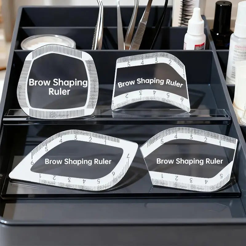 1 Minute Fast Drawing Design Brow Easy Tool Microblading Permanent Makeup Stencils Brow Mapping Ruler Eyebrow Shaping Ruler