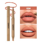 Luxury Matte Lip Liner Long-Lasting Smooth Brown Application for Perfect Outline & Filling, Versatile Shades for All Skin Types