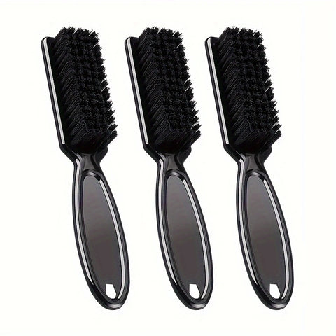 Barber Neck Duster Brush Sets Plastic Handle Hairdressing Soft Hair Cleaning Brush Head Shape Carving Cleaning Brush