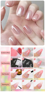 UR SUGAR 9 Colors Gradient Painting Gel Nail Art Gradient Color DIY Design Gel 4 In 1 Used For Gradient Nail Stamping Pattern