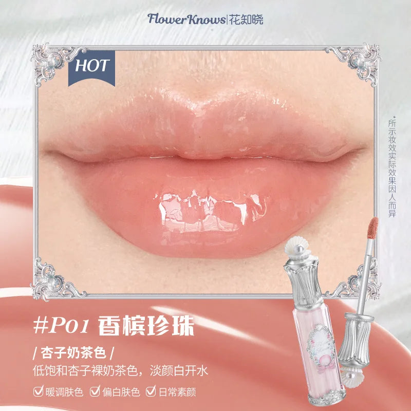 Flowerknows Strawberry Cupid Lipstick Cake Matte Velvet Lipgloss Lip Mud Makeup Korean Flower Know Lip Cream For Girls&Women