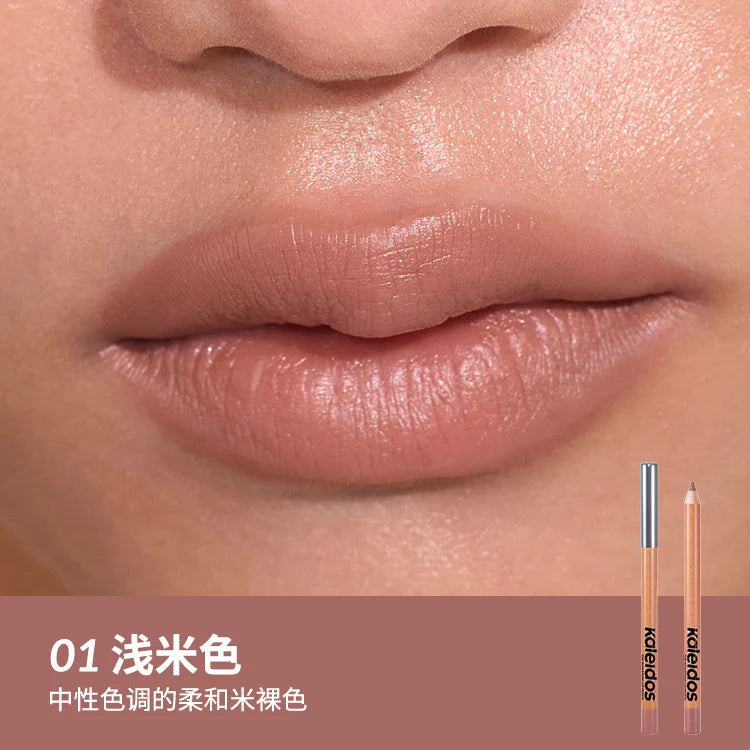 Kaleidos Makeup Lip Liner,High Pigmented Lip Stick Pencil for Shaping Sculpting Lips,Velvet Matte Finish,Vegan Cruelty-Free