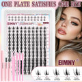 140 Cluster Korean-Style False Lash Extension Kit – Perfect for Cosplay Makeup & Natural Long Wispy Cat Eyes!