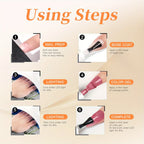TARTU 12pcs 8ml Cat Eye Gel Nail Polish Set,  Nude Pink Red brown Glitter Gel Polish Kit, Soak Off Uv/Led, Nail Art DIY At Home