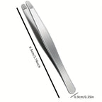 Heavy-Duty Stainless Steel Professional Eyebrow & Facial Hair Tweezers with Sharp Tips - Compatible for Eyebrows, Beards  Gift