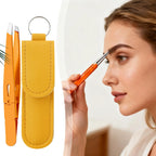 Tweezers for Women Facial Hair Stainless Steel Eyebrow Tweezers Slanted Eye Brow Remover for Beauty Plucking Grooming Brow Lash