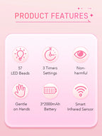 Rechargeable 180W UV LED Nail Lamp For Quick Curing All UV Gel 57LED Professional Nail Dryer With Motion Sensing Salon Equipment