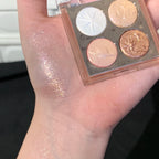 Planet Four-color Diamond Glitter Eyeshadow Palette Aurora Purple Metallic Shimmering Baked Powder Highlighter Eye Shadow Makeup