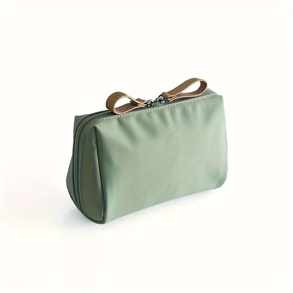 Small Solid Color Portable Makeup Bag, Travel Cosmetic Pouch, Storage Organizer For Daily Use
